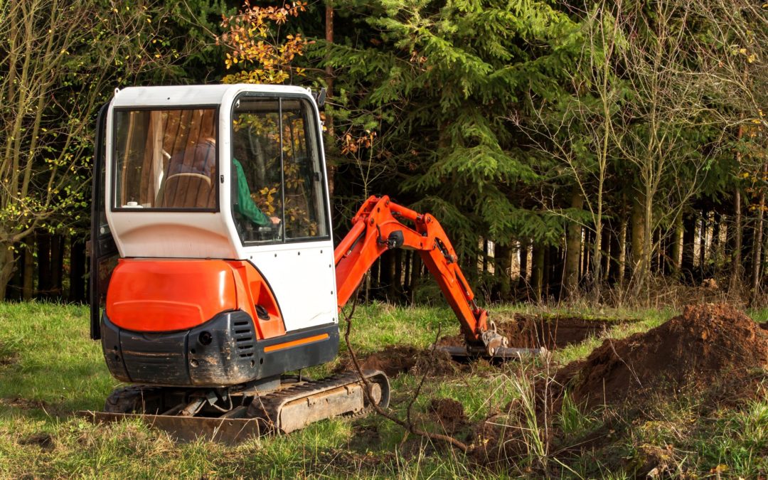 Excavating For Septic Tank Access